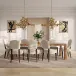 Teresa 36"D x 21"H Brass Stainless Steel Chandelier