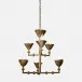 Thalia 21"D x 19"H Tarnished Silver Metal Chandelier