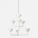 Thalia 21"D x 19"H White Gesso Metal Chandelier