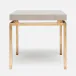 Benjamin Side Table Texturized Gold Steel 22"L x 22"W x 21"H Realistic Faux Shagreen Sand