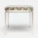 Benjamin Side Table Texturized Silver Steel 22"L x 22"W x 21"H Shell Silver Mother of Pearl