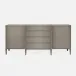 Conrad Deep Drawer Buffet Seal Faux Raffia