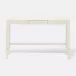 Conrad Slim Narrow Console 48"L x 12"W x 31"H Off-White Faux Raffia