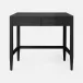 Conrad Desk Black Faux Raffia 36"L x 24"W x 31"H