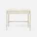 Conrad Desk Off-White Faux Raffia 36"L x 24"W x 31"H Off-White Faux Raffia