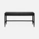 Conrad Desk Black Faux Raffia 64''L x 30''W x 31''H