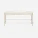 Conrad Desk Off-White Faux Raffia 64''L x 30''W x 31''H