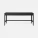 Conrad Desk Black Faux Raffia