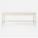 Conrad Desk Off-White Faux Raffia