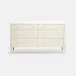 Conrad Dresser Off-White Faux Raffia 60"L x 20"W x 34"H