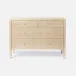 Conrad Dresser Champagne Faux Raffia 48"L x 20"W x 34"H