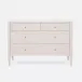 Conrad Dresser French Gray Faux Raffia 48"L x 20"W x 34"H