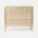 Conrad Dresser Champagne Faux Raffia