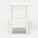 Conrad Nightstand Pristine Faux Raffia 18"L x 18"W x 32"H