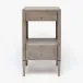 Conrad Nightstand Seal Faux Raffia 18"L x 18"W x 32"H