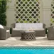 Dagen Midnight Gray Reconstituted Stone Coffee Table