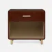 Dante Nightstand Tobacco Full-Grain Leather