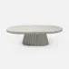 Grady Light Gray Reconstituted Stone Coffee Table