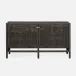 Isla Two-Door Buffet 60"L x 18"W x 34"H Smoke Peeled Rattan