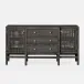 Isla Deep Drawer Buffet Smoke 64"L x 18"W x 34H Peeled Rattan