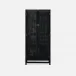 Isla Cabinet Onyx 32"L x 16"W x 72"H Peeled Rattan