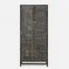 Isla Cabinet 32"L x 16"W x 72"H Smoke Peeled Rattan