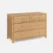 Isla Dresser 48"L x 20"W x 34"H Natural Peeled Rattan