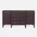 Jarin Deep Drawer Buffet Aubergine 64"L x 18"W x 34"H Faux Belgian Linen