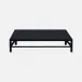 Jarin Coffee Table Dark Navy Faux Belgian Linen 60"L x 60"W x 18"H