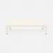 Jarin Coffee Table White Faux Belgian Linen 60"L x 60"W x 18"H