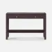 Jarin Console Aubergine Faux Belgian Linen 48"L x 12"W x 31"H