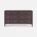 Jarin Dresser Aubergine Faux Belgian Linen 60"L x 20"W x 34"H