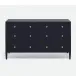 Jarin Dresser Dark Navy Faux Belgian Linen 60"L x 20"W x 34"H