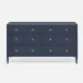 Jarin Dresser True Navy Faux Belgian Linen 60"L x 20"W x 34"H