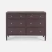 Jarin Dresser Aubergine Faux Belgian Linen 48"L x 20"W x 34"H