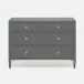 Jarin Dresser Graphite Faux Belgian Linen 48"L x 20"W x 34"H