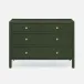 Jarin Dresser Moss Faux Belgian Linen