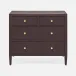 Jarin Dresser Aubergine Faux Belgian Linen 36"L x 18"W x 32"H