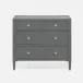 Jarin Dresser Graphite Faux Belgian Linen 36"L x 18"W x 32"H