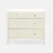 Jarin Dresser White Faux Belgian Linen 36"L x 18"W x 32"H