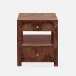 Lindsey Nightstand Walnut Veneer 18"L x 18"W x 22"H