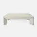 Roberts French Gray Faux Raffia Coffee Table 60"L x 60"W x 17"H
