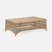 Soma Natural Twisted Faux Wicker Coffee Table 52"L x 30"W x 17"H