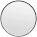 Emma Cool Gray Realistic Faux Shagreen Mirror 38" Round