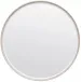 Emma Sand Realistic Faux Shagreen Round Mirror