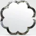 Fiona Silver Mother of Pearl Shell Mirror 38" Round