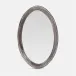 Hetty Smoke Translucent Resin Oval Mirror