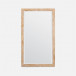 Sidney Beige Crystal Stone Rectangular Mirror 22"W x 38"H