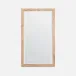 Sidney Beige Crystal Stone Rectangular Mirror 22"W x 38"H