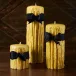 Gold Beeswax Drip Pillar - 3.5" x 3.5" (90-110 hrs)